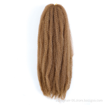 18 Inch 60G Cheap Afro Twist Kinky Hair Extension Marley Braid For Black Women